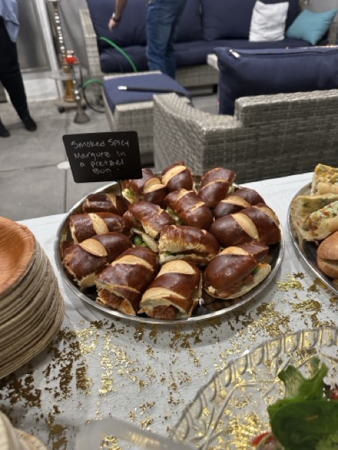 Spicy Merguez in Pretzel